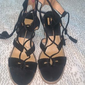 Dolce vita lace up block heels